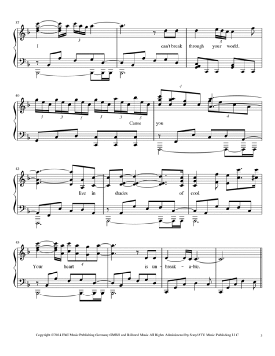 Shades Of Cool Piano Solo scores gallery preview page 3