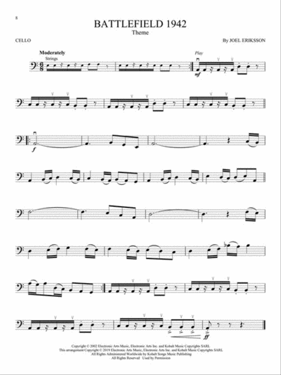 Video Game Music for Cello Cello scores gallery preview page 3