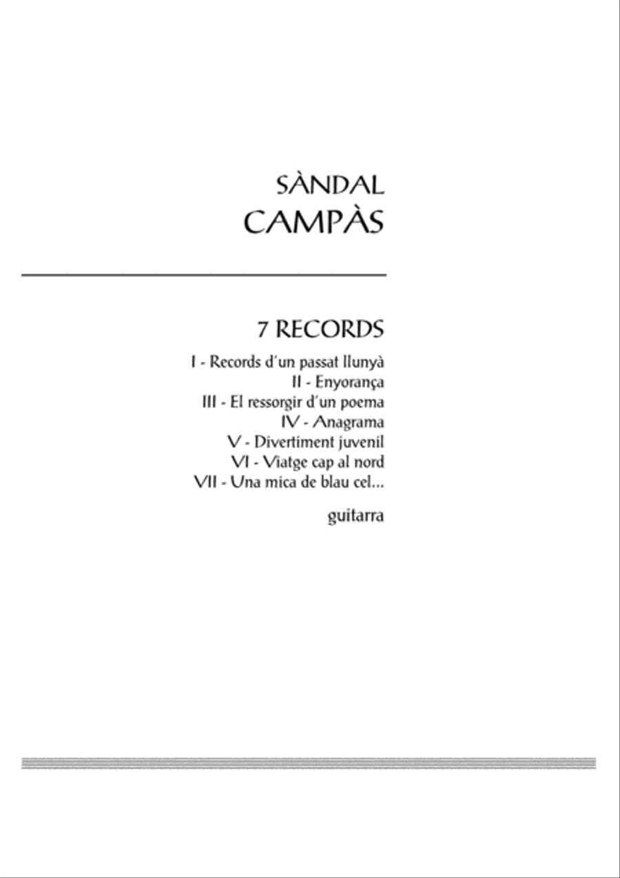 7 records 7 records Classical Guitar scores gallery preview page 3
