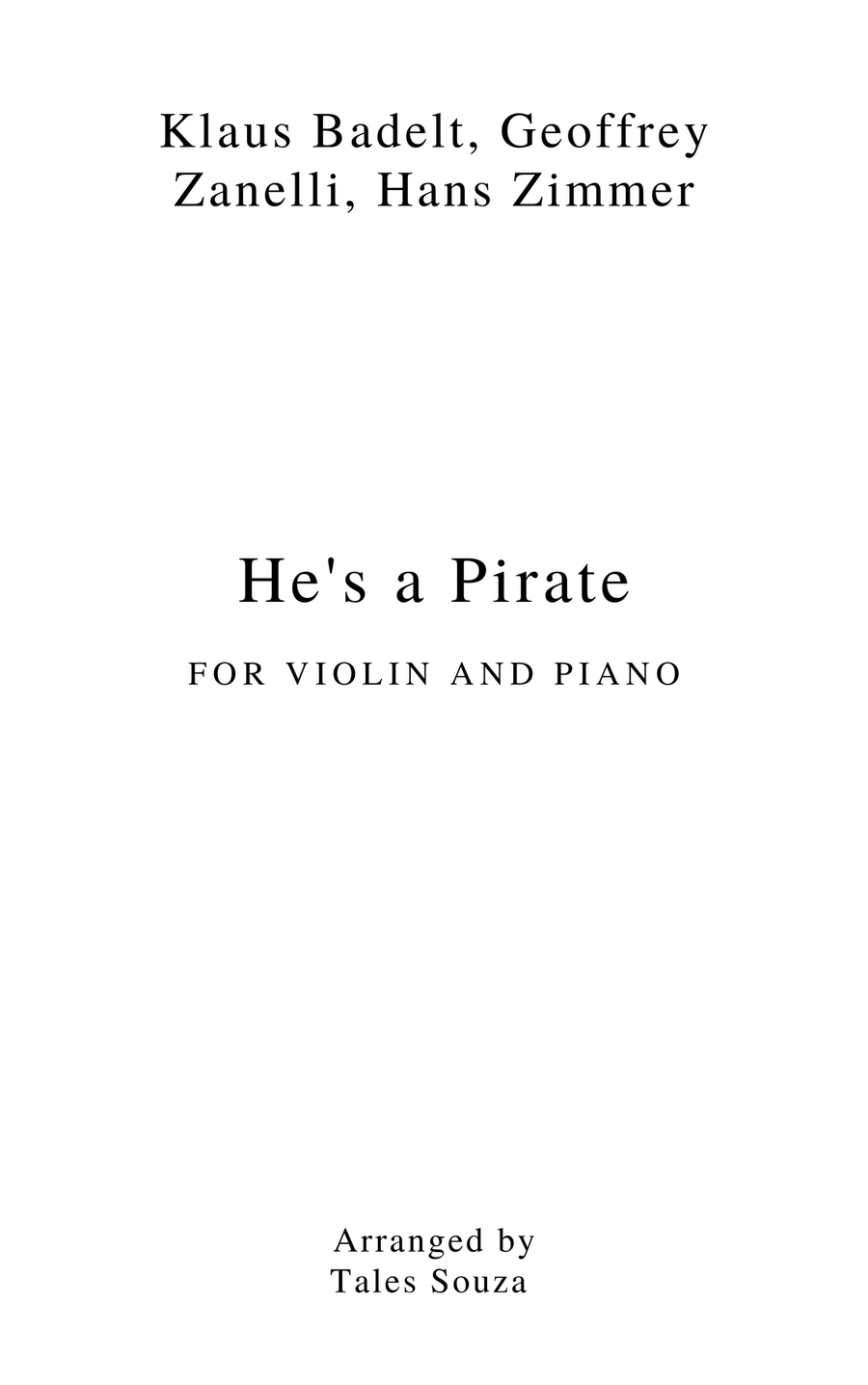 Book cover for He's A Pirate