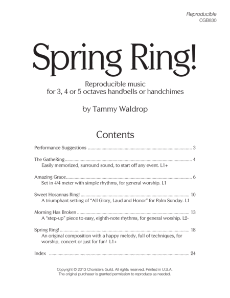 Spring Ring! (3, 4 or 5 octaves) image number null