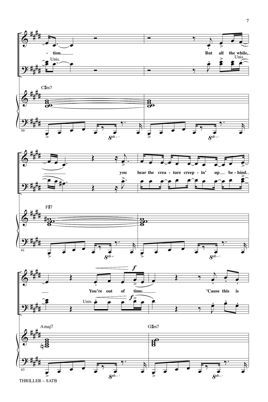 Thriller 4-Part scores gallery preview page 6