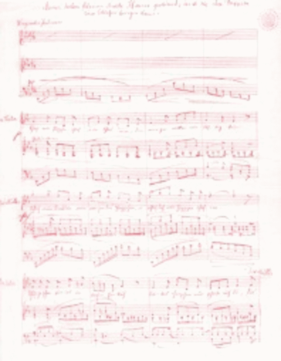 Lullaby (Wiegenlied) for male and female voices and strings (5) Women's Choir scores gallery preview page 1