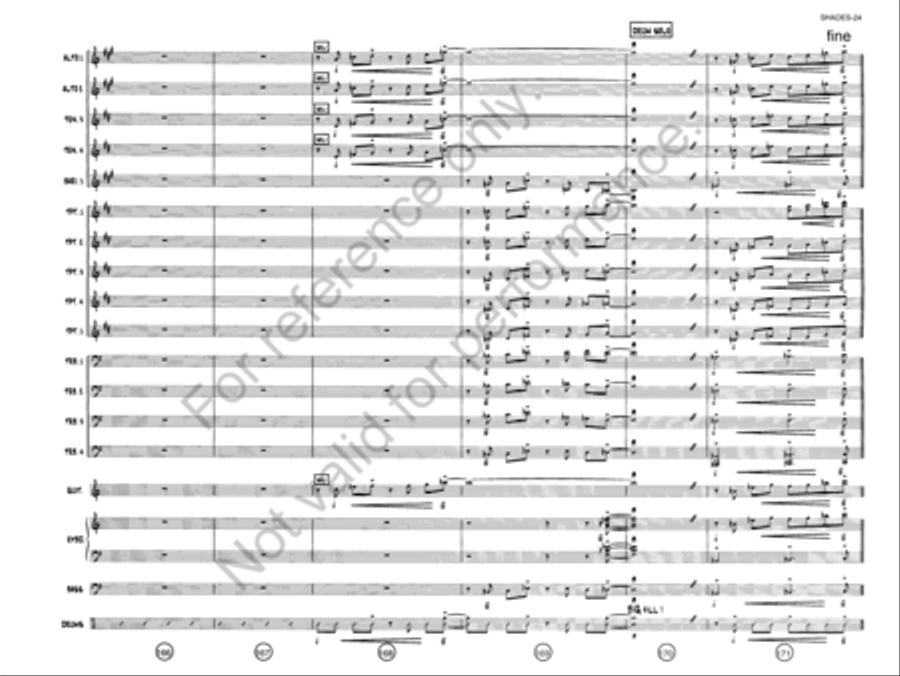 Shades On, Roof Down! Jazz Ensemble scores gallery preview page 23