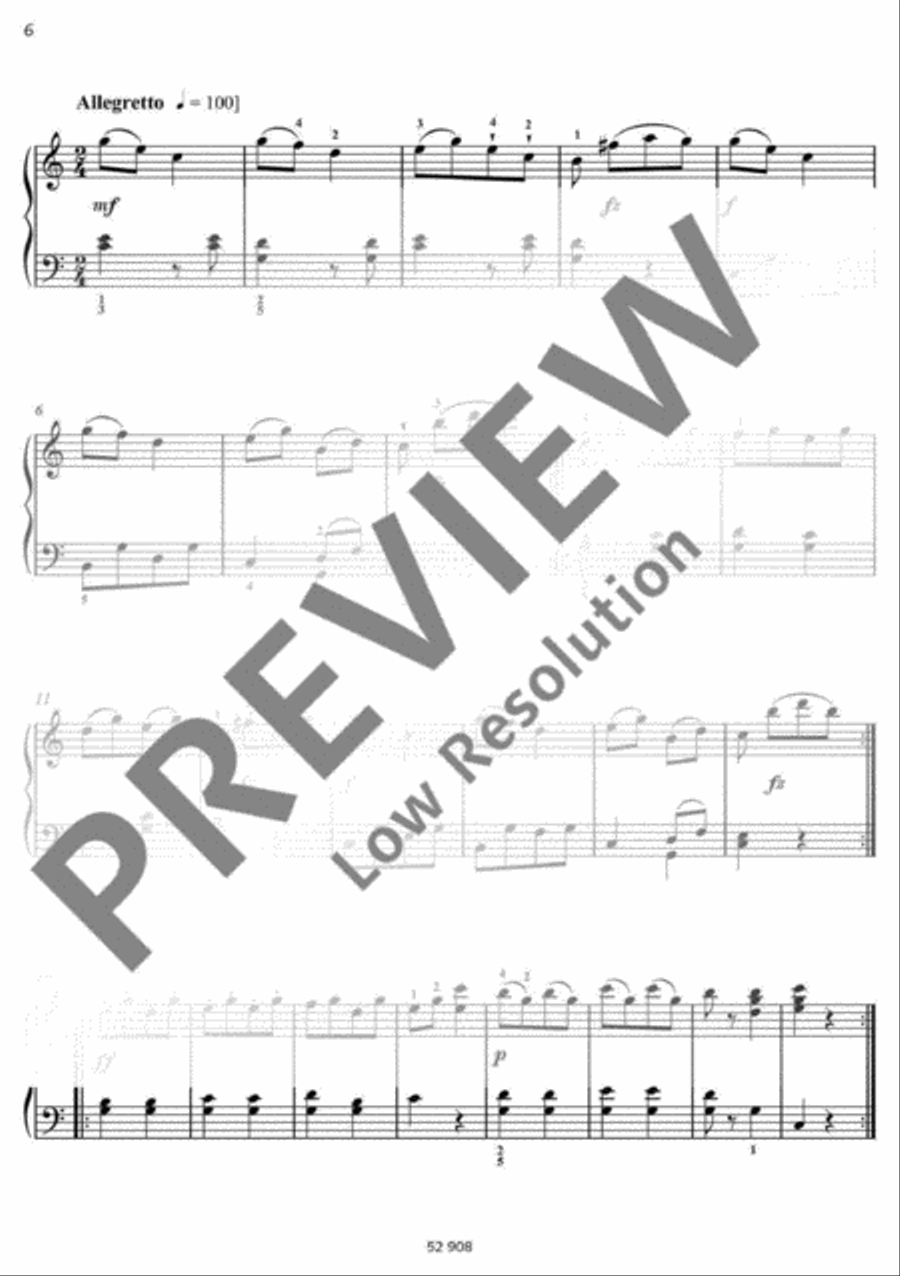 12 Easy and progressive Sonatinas Piano Solo scores gallery preview page 7