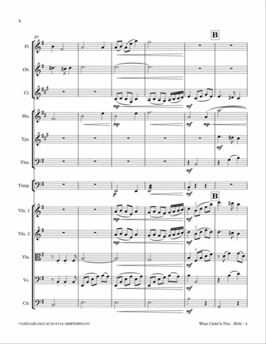 What Child Is This (Greensleeves) What Child Is This (Greensleeves) Full Orchestra scores gallery preview page 4