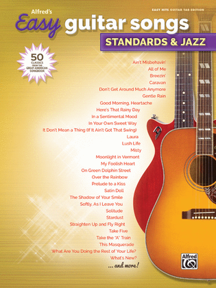 Book cover for Alfred's Easy Guitar Songs -- Standards & Jazz