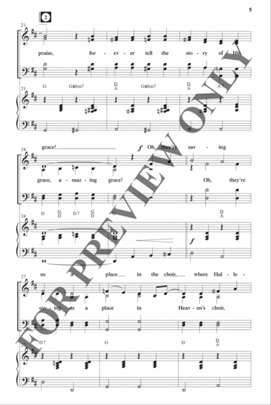 Southern Gospel Songs, Volume 2 - Choral Book Choir scores gallery preview page 6