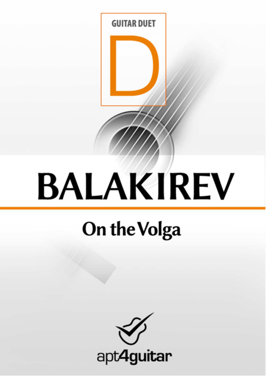 On the Volga On the Volga Classical Guitar scores gallery preview page 1