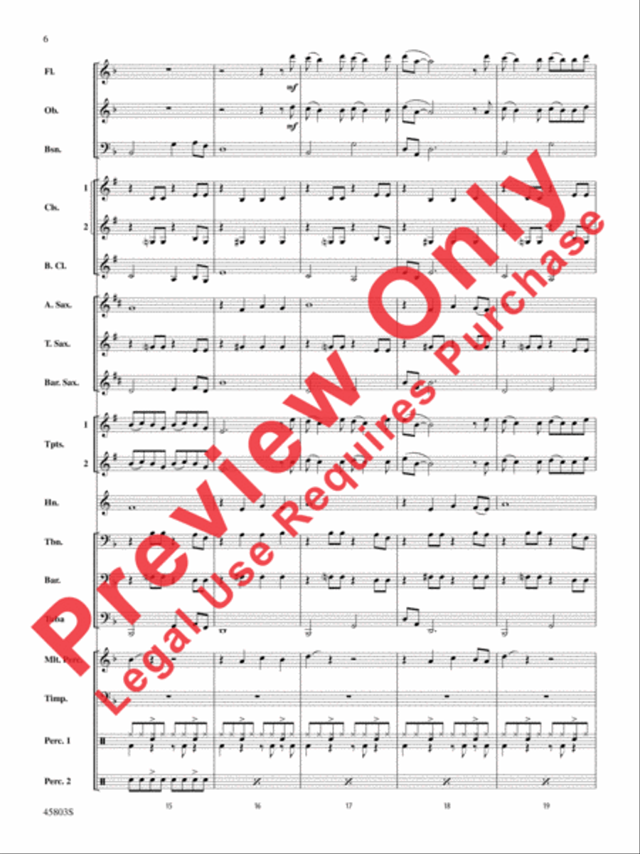 Heathens Heathens Concert Band scores gallery preview page 6