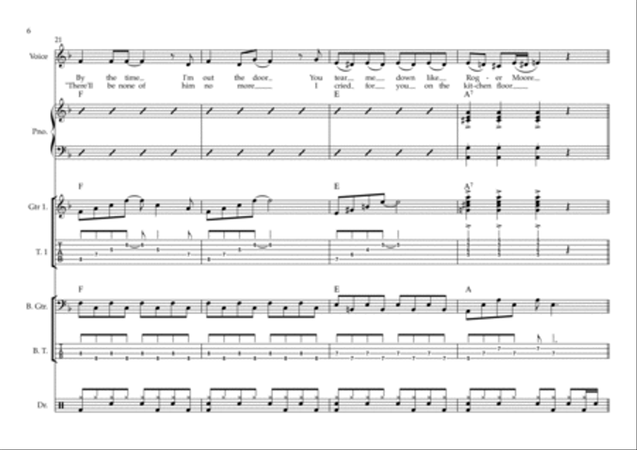 You Know I'm No Good Voice scores gallery preview page 6