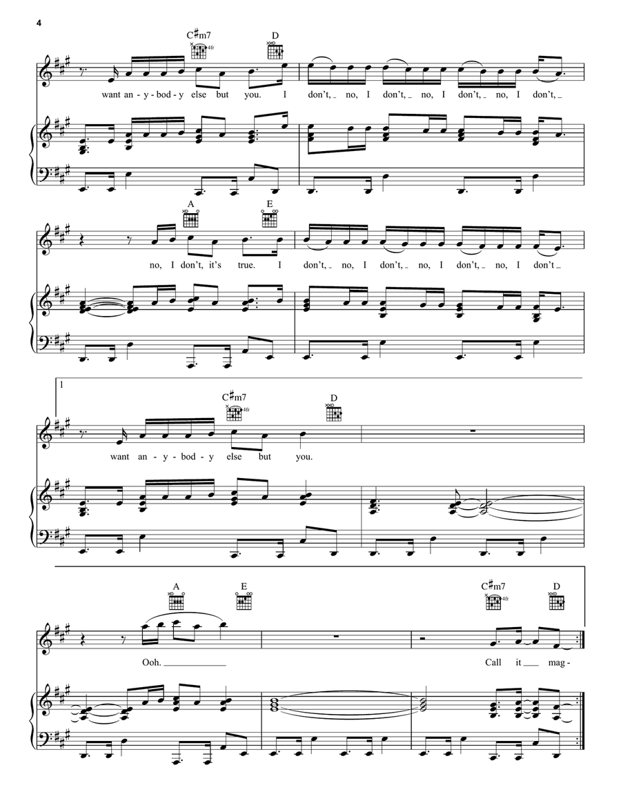 Magic Magic Acoustic Guitar scores gallery preview page 4