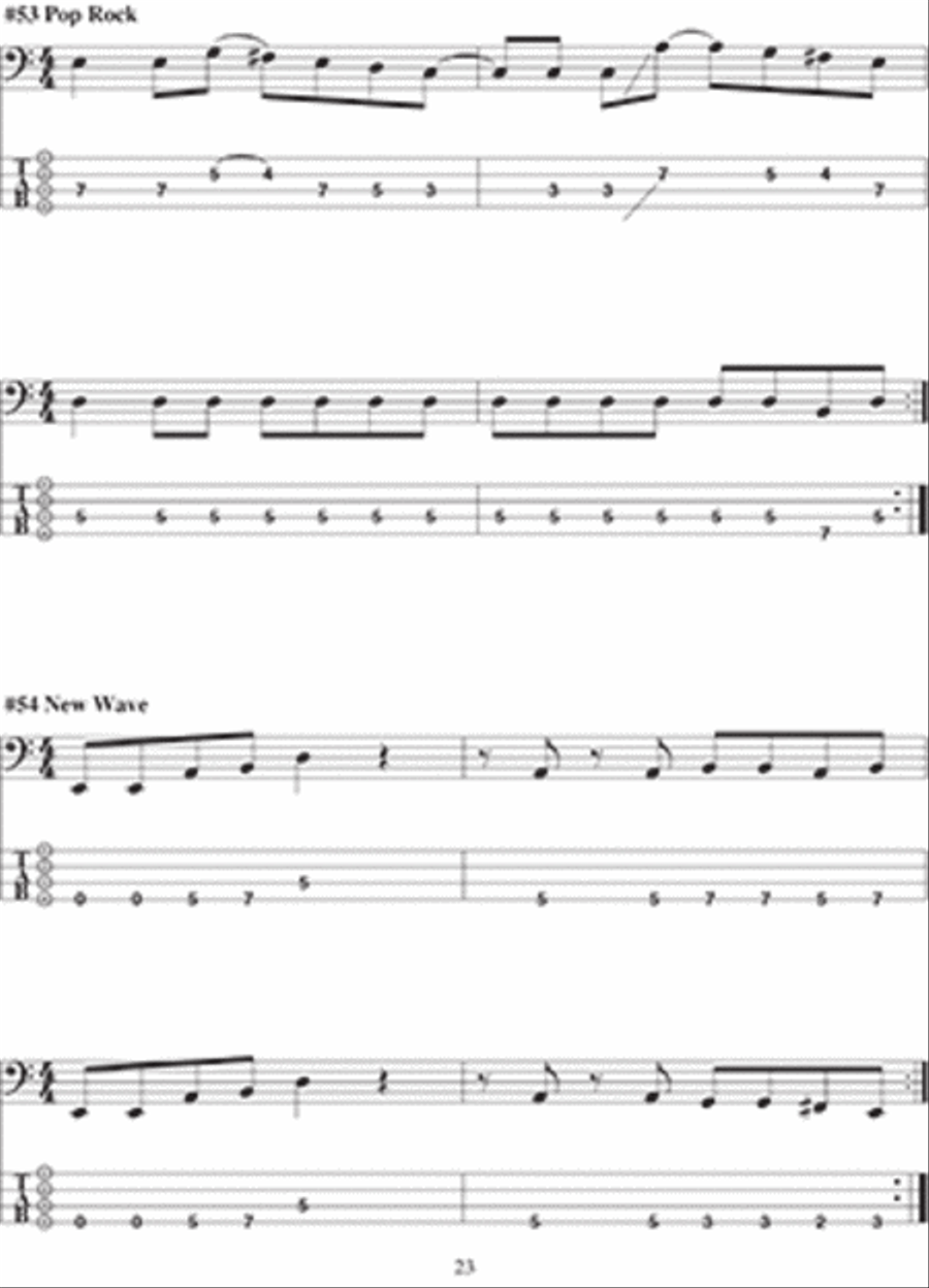 Encyclopedia of Bass Riffs Bass Guitar scores gallery preview page 3