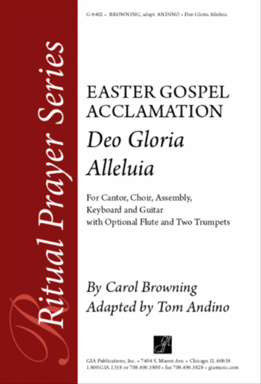 Deo Gloria Alleluia - Instrument edition Flute scores gallery preview page 1