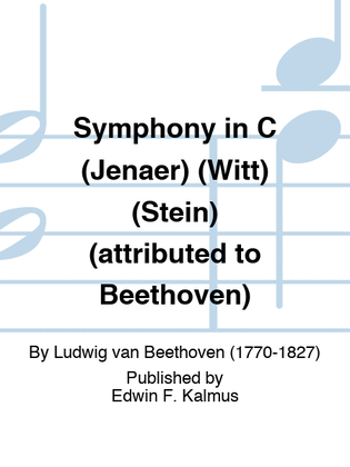 Symphony in C (Jenaer) (Witt) (Stein) (attributed to Beethoven)