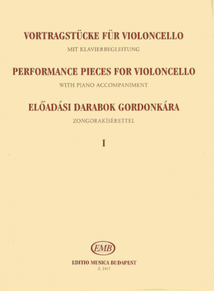 Book cover for Performance Pieces V1-vcl/pno