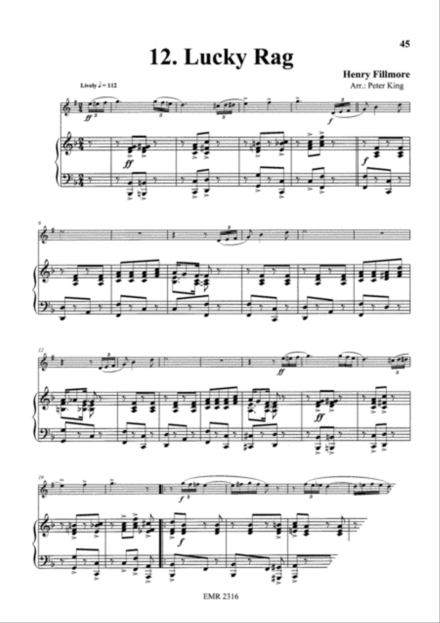 15 Rags Clarinet Solo scores gallery preview page 14