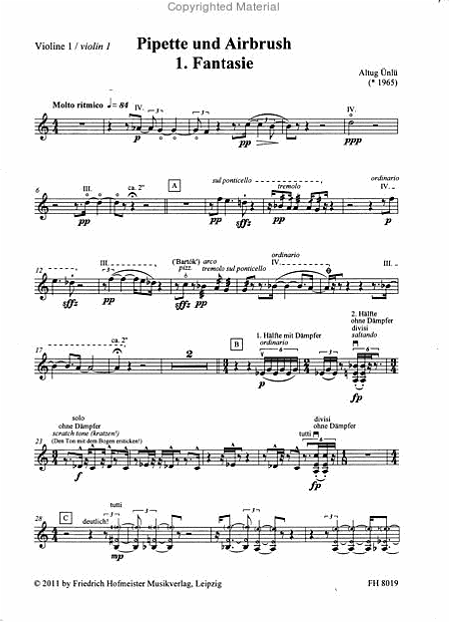 Pipette und Airbrush / Stimmensatz String Orchestra scores gallery preview page 2