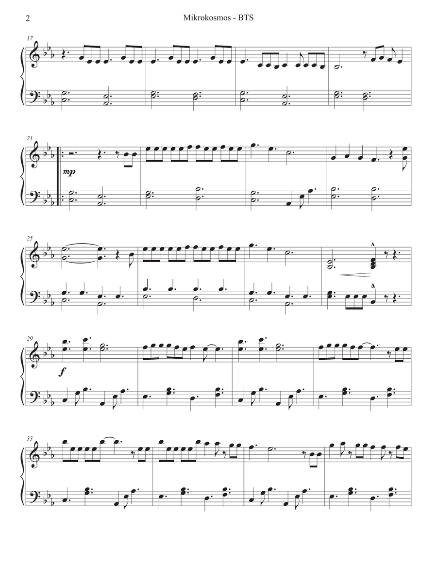 Mikrokosmos Piano Solo scores gallery preview page 2