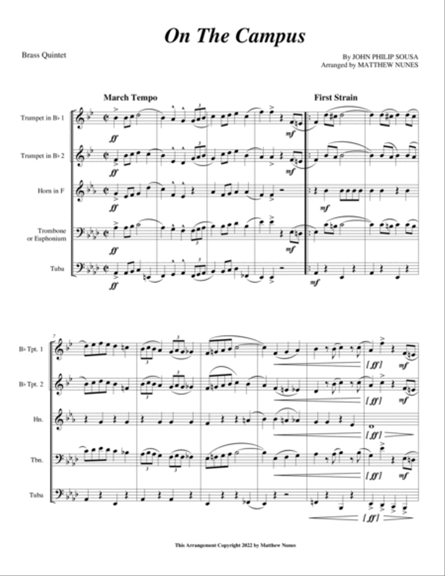 On The Campus On The Campus Chamber Music scores gallery preview page 3