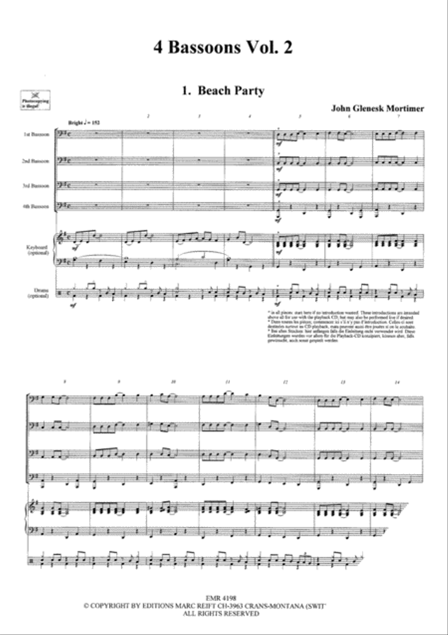 Quartets Volume 2 Quartets Volume 2 Bassoon Quartet scores gallery preview page 3