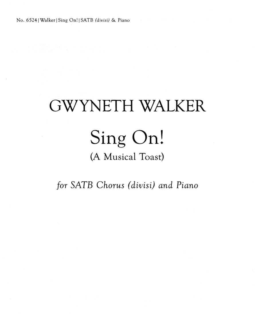 Sing On! Divisi scores gallery preview page 1