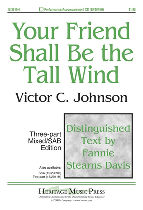 Book cover for Your Friend Shall Be the Tall Wind
