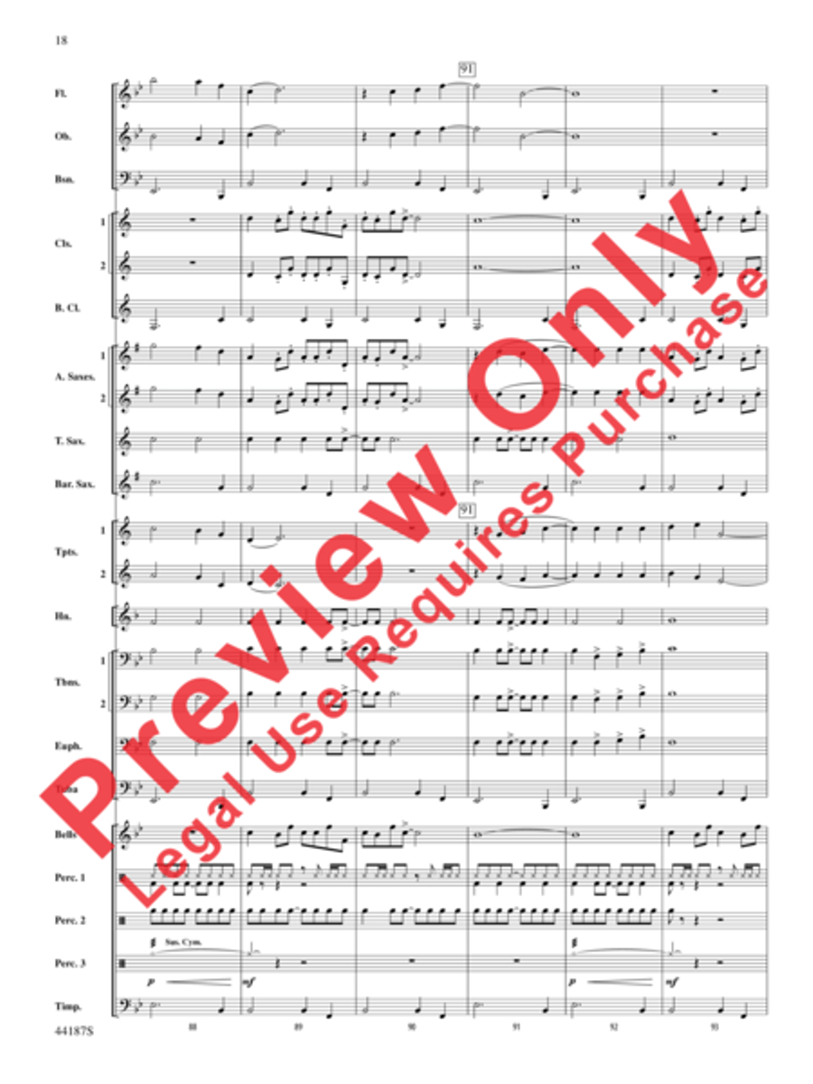 Zeeland Concert Band scores gallery preview page 38