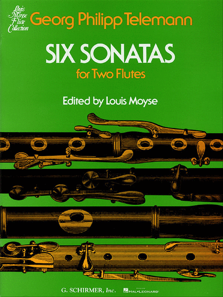 Six Sonatas Flute Solo scores gallery preview page 1