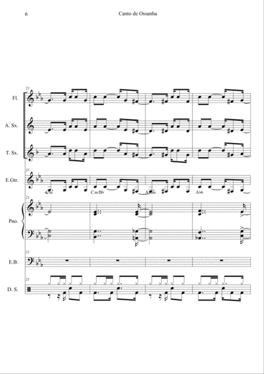Canto De Ossanha Canto De Ossanha Small Ensemble scores gallery preview page 6