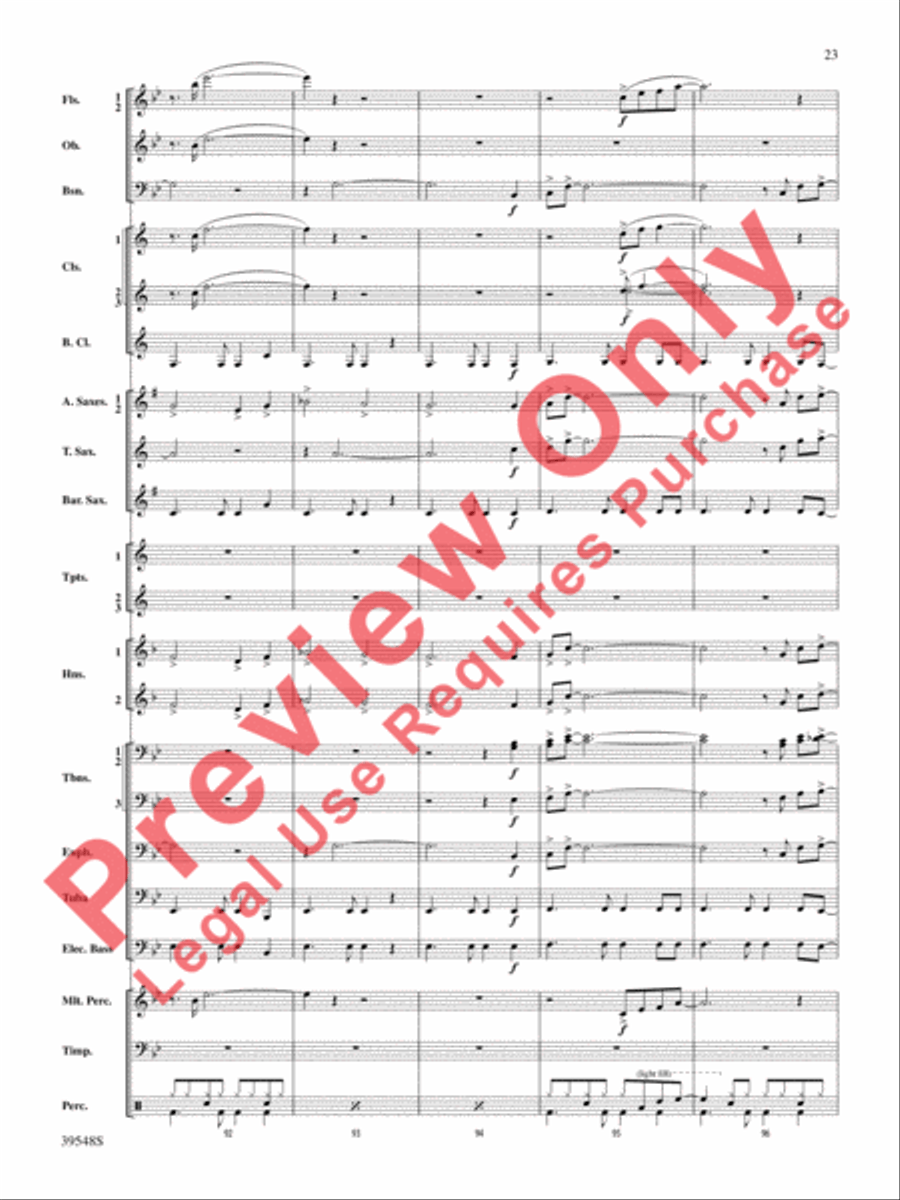 The Beatles Remembered Concert Band scores gallery preview page 24