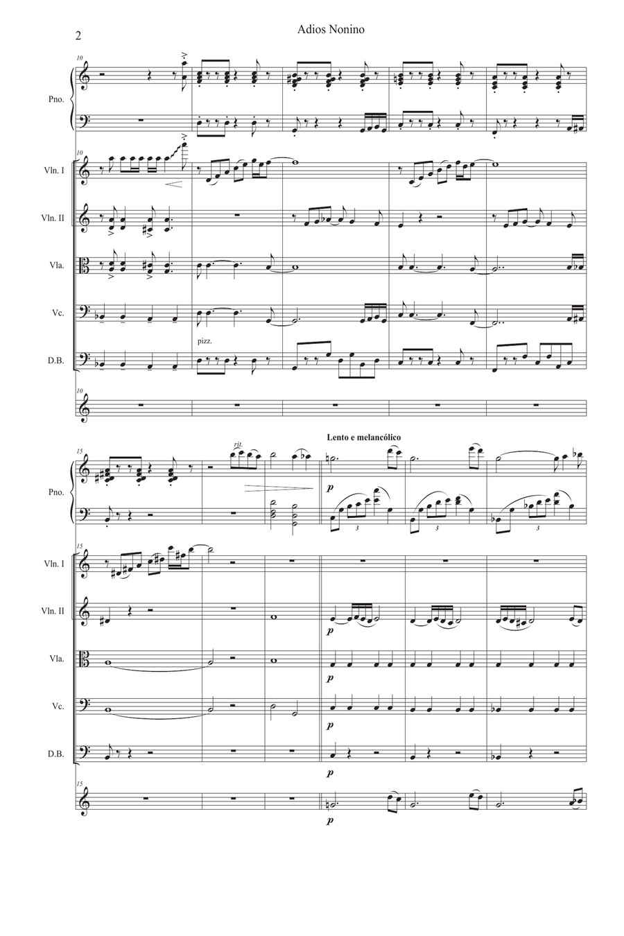 Adios Nonino Chamber Music scores gallery preview page 2
