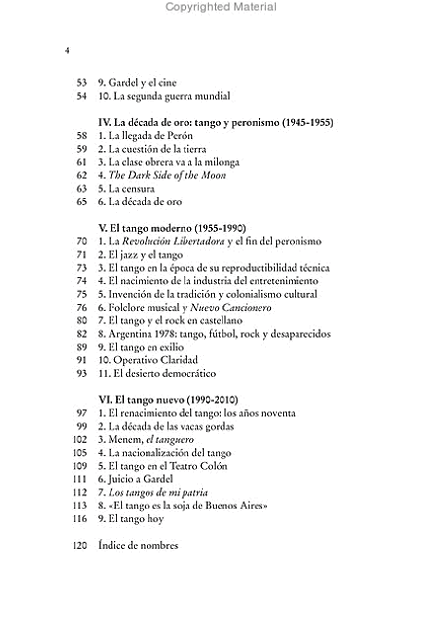 La muerte del tango. Breve historia política del tango en Argentina