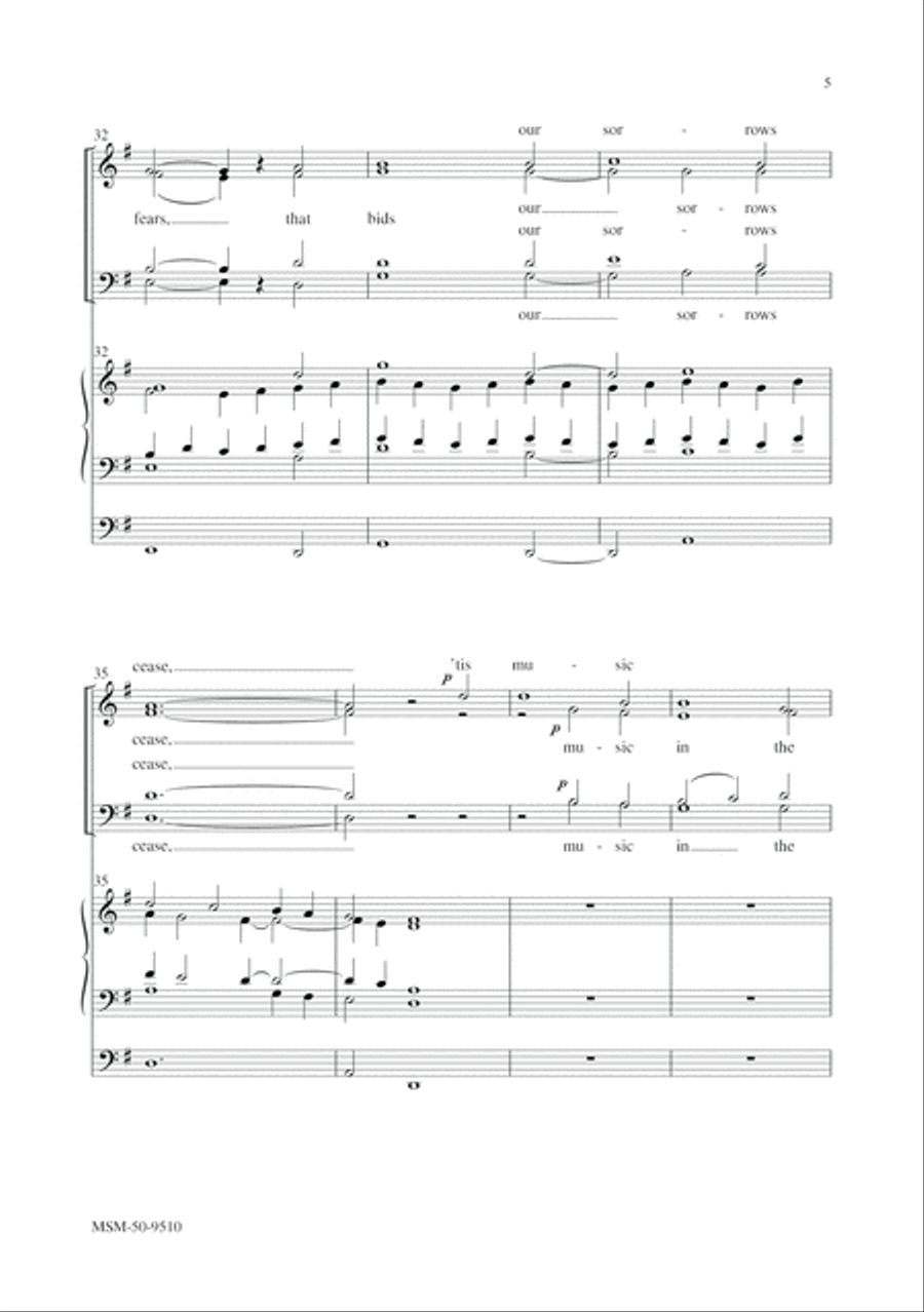 O for a Thousand Tongues to Sing 4-Part scores gallery preview page 5