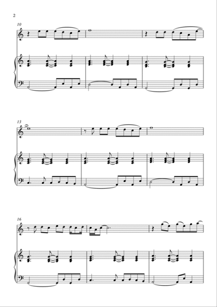 Flowers Piano scores gallery preview page 2
