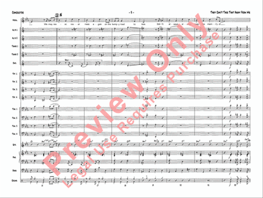 They Can't Take That Away from Me Jazz Ensemble scores gallery preview page 6