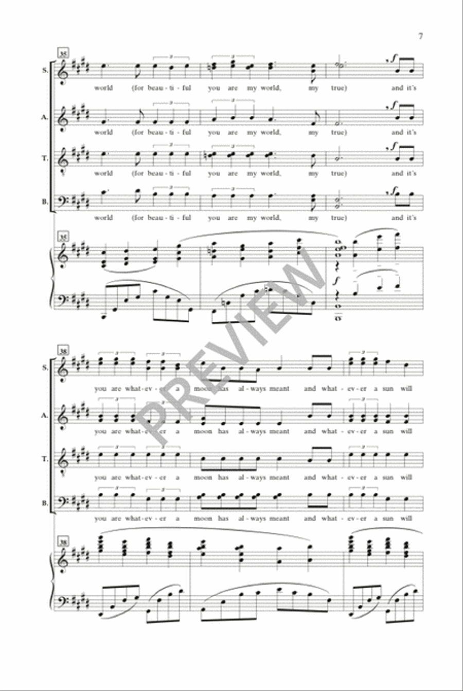 i carry your heart with me (SATB) 4-Part scores gallery preview page 6