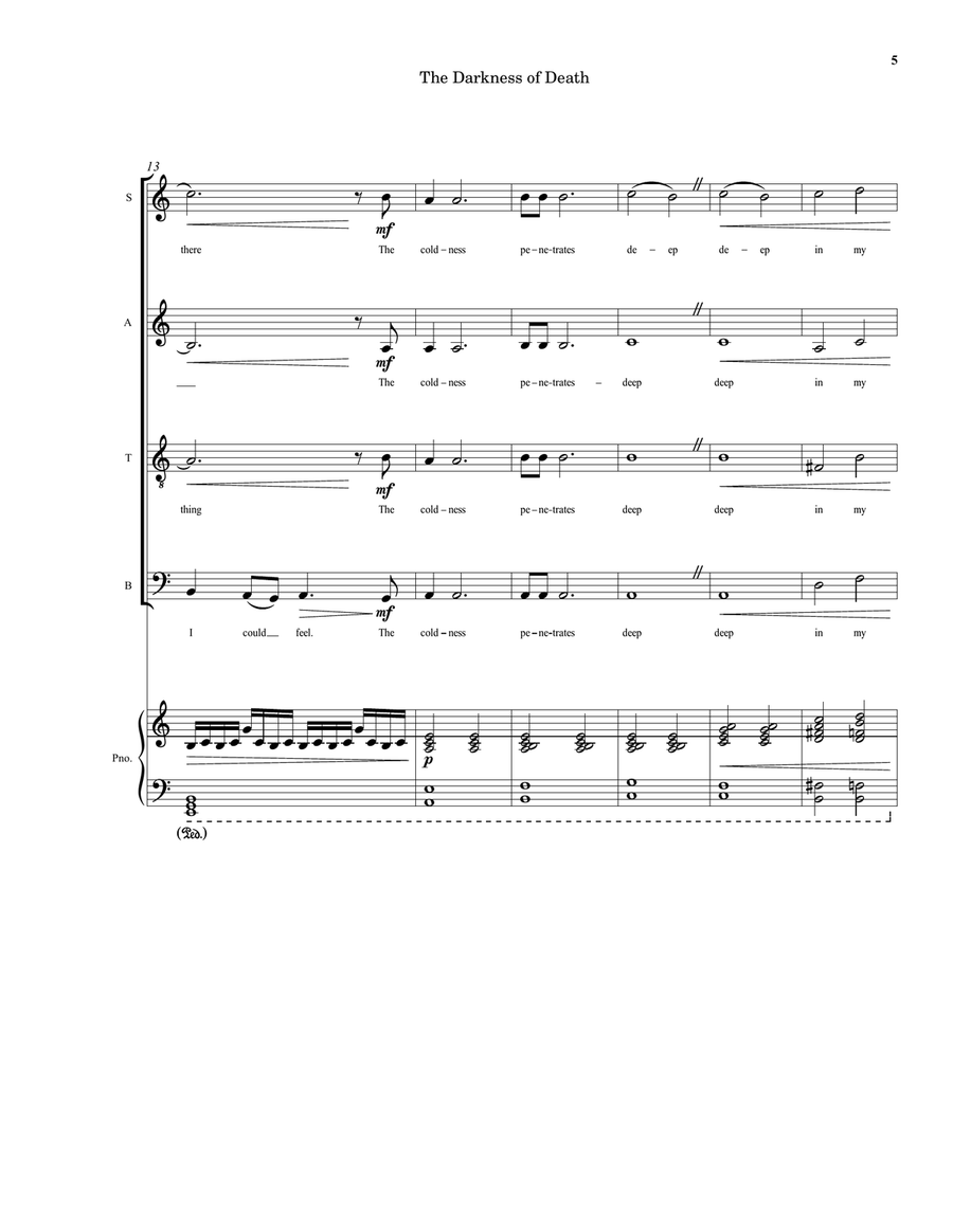 The Darkness of Death The Darkness of Death 4-Part scores gallery preview page 5