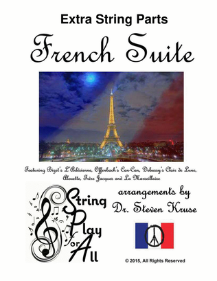 Book cover for French Suite, Extra String Parts