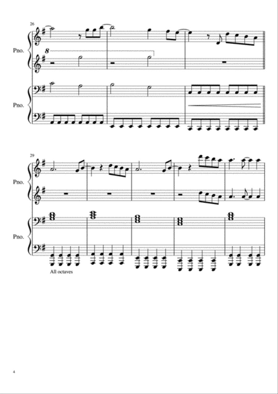 Firework Piano scores gallery preview page 4