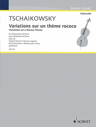 Book cover for Variations on a Rococo Theme Op. 33