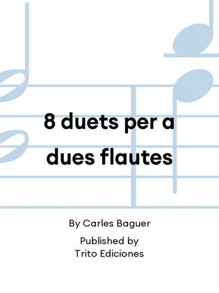 8 duets per a dues flautes