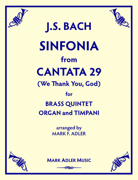 SINFONIA from CANTATA 29 (We Thank You, God) image number null