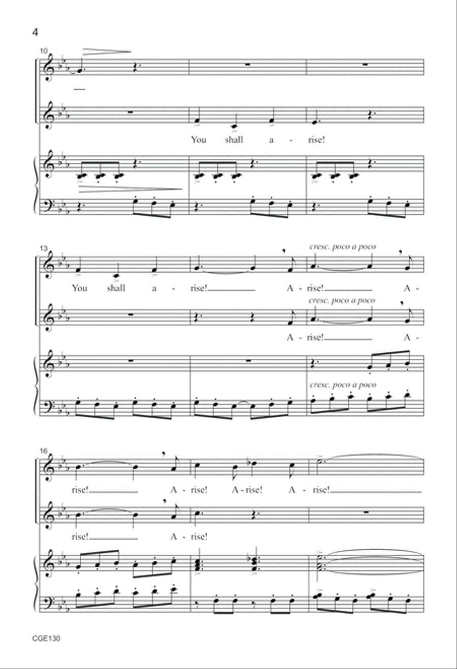 You Shall Arise in Song! (SSA) SSA scores gallery preview page 5