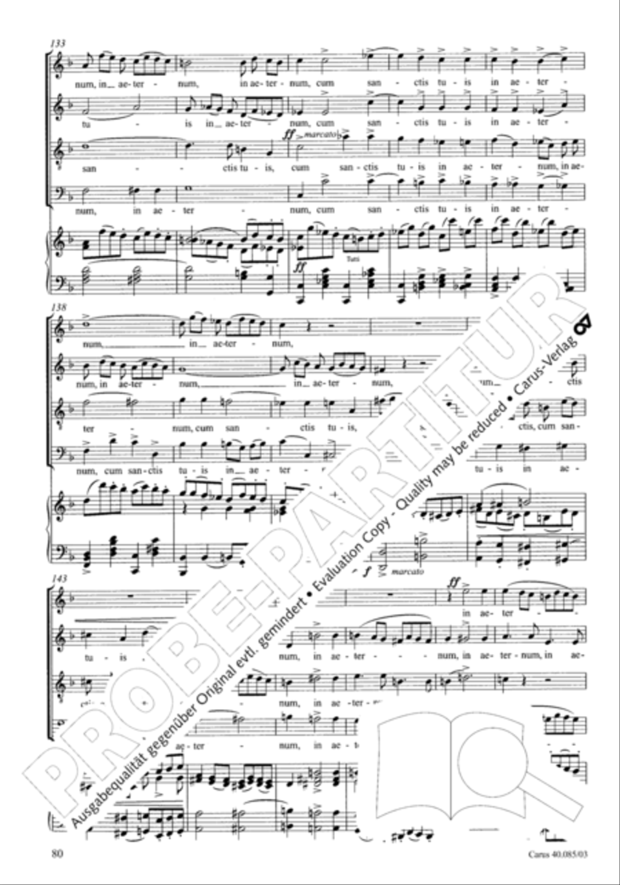 Missa pro defunctis Missa pro defunctis 4-Part scores gallery preview page 81