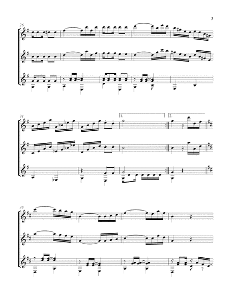 Sons de Carrilhões (Guitar Trio) - Score and Parts image number null