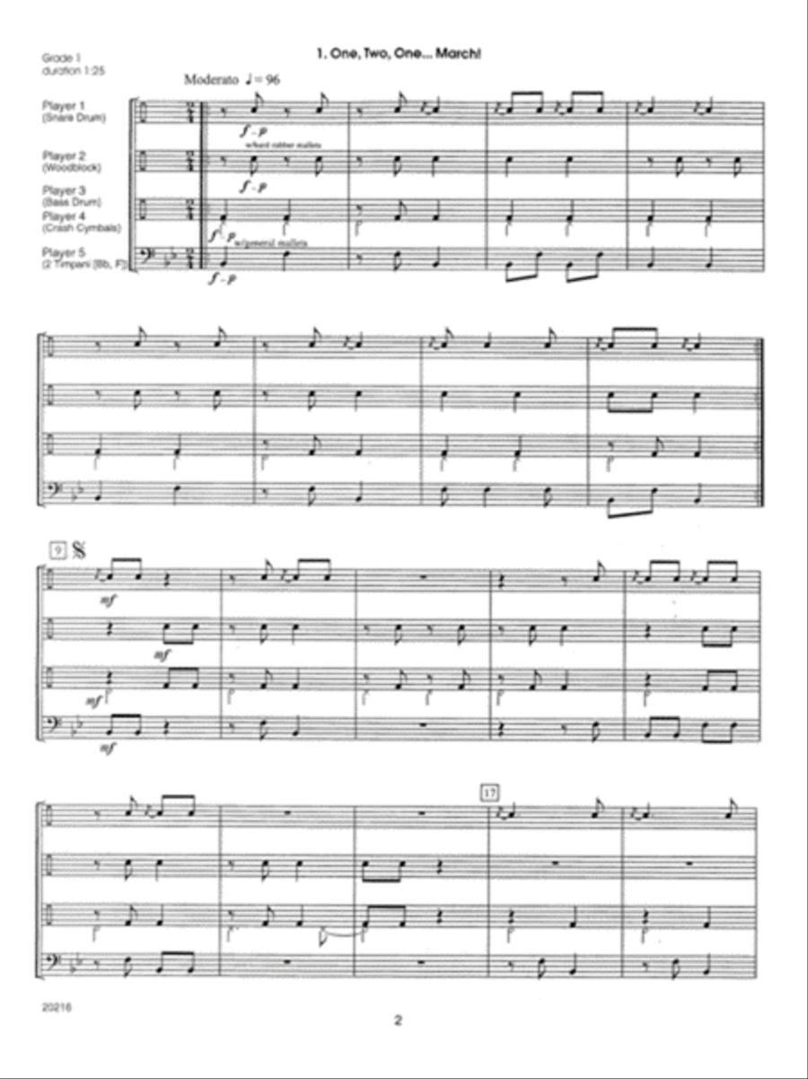 More Contest Ensembles For Young Percussionists Percussion scores gallery preview page 2