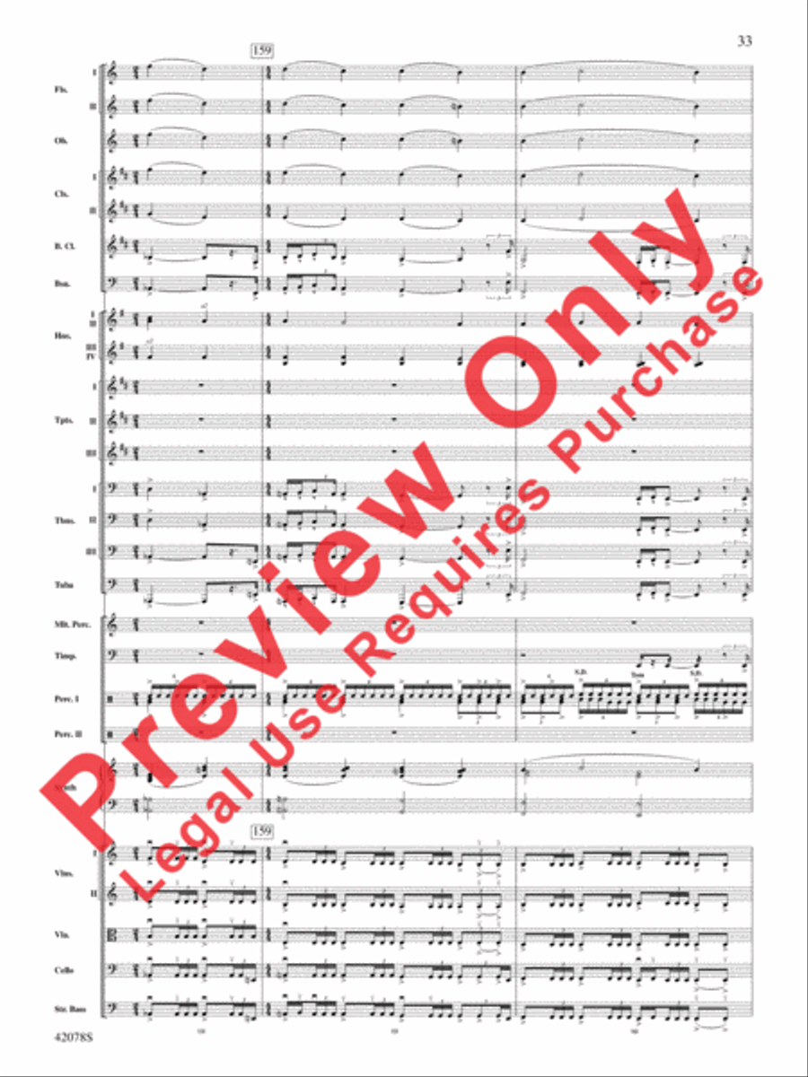 Man of Steel, Selections from Full Orchestra scores gallery preview page 34