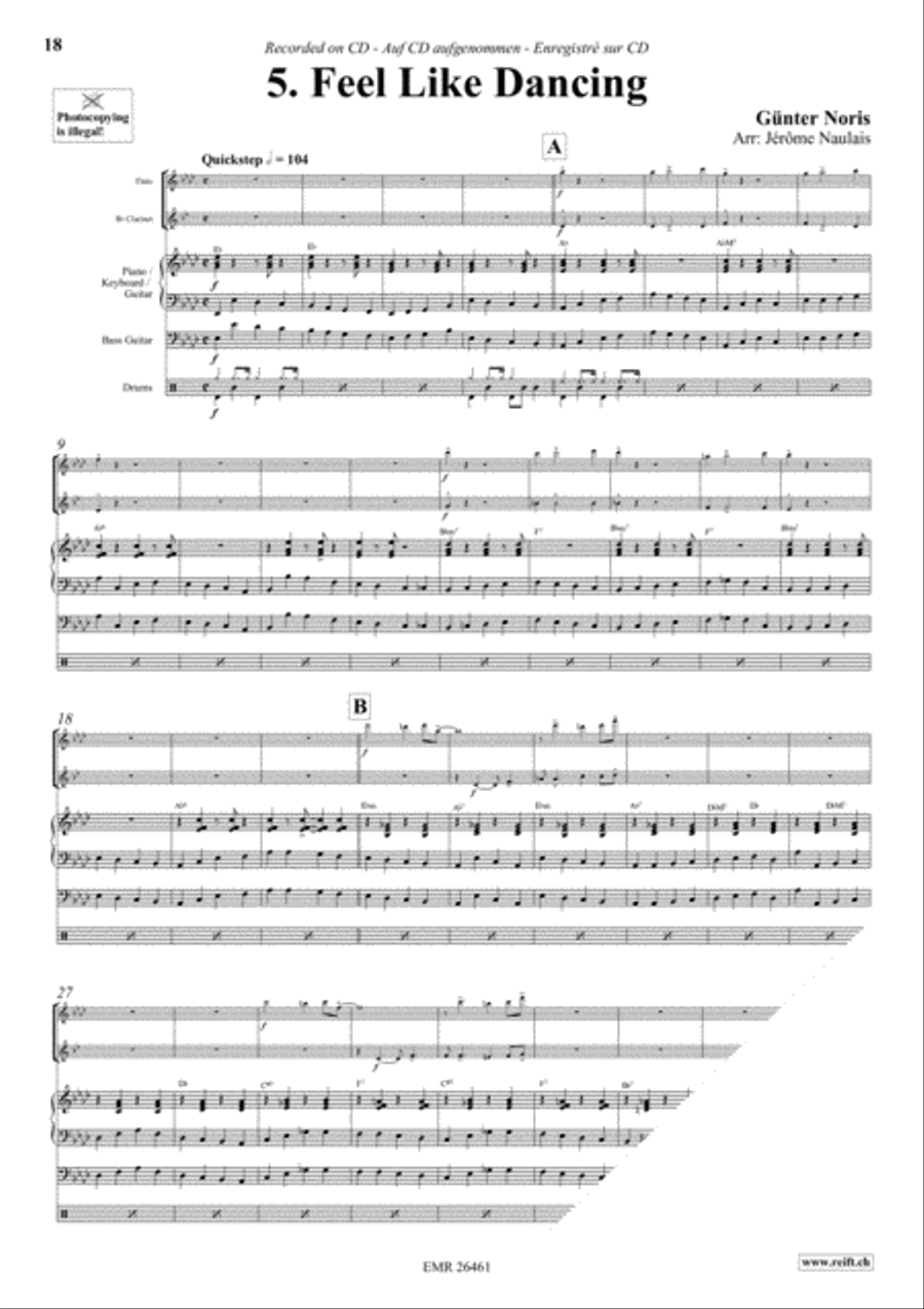 Let's Dance Volume 2 Woodwind Ensemble scores gallery preview page 7
