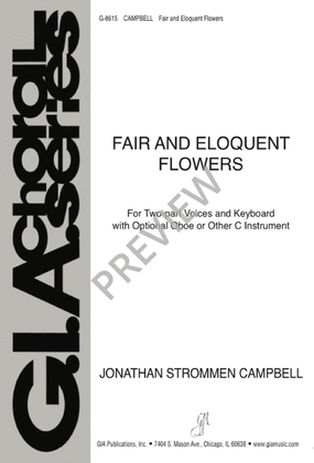 Book cover for Fair and Eloquent Flowers
